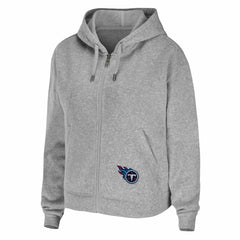 Tennessee Titans WEAR by Erin Andrews Women's Team Full-Zip Hoodie - Heathered Gray cheap