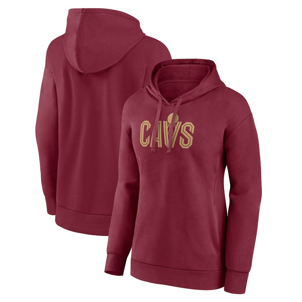 Cleveland Cavaliers Women's Wordmark Alt Pullover Hoodie sale - Wine sale