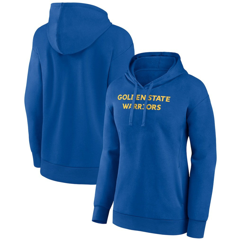 Golden State Warriors Women's Wordmark Alt Pullover Hoodie sale - Royal discount