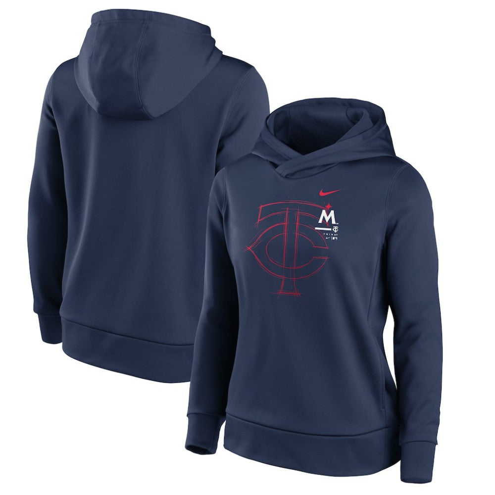 Minnesota Twins Women's 2023 Big Game Fleece Pullover Hoodie Navy