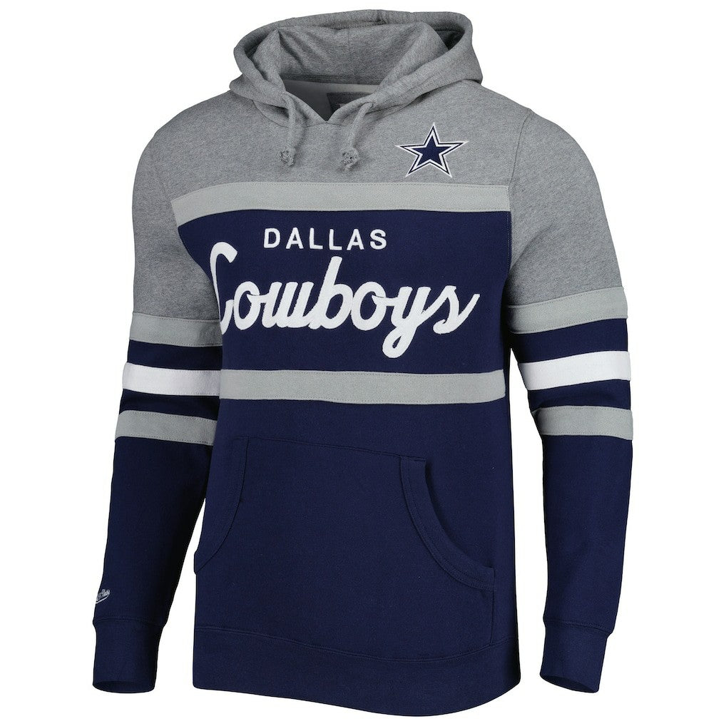 Dallas Cowboys Head Coach Pullover Hoodie - Navy/Heathered Gray cheap