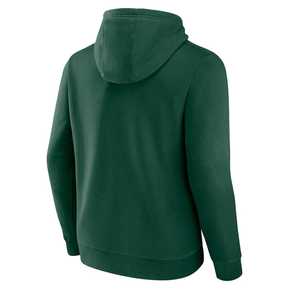 Minnesota Wild Fanatics Primary Logo Pullover Hoodie - Green Hoodies