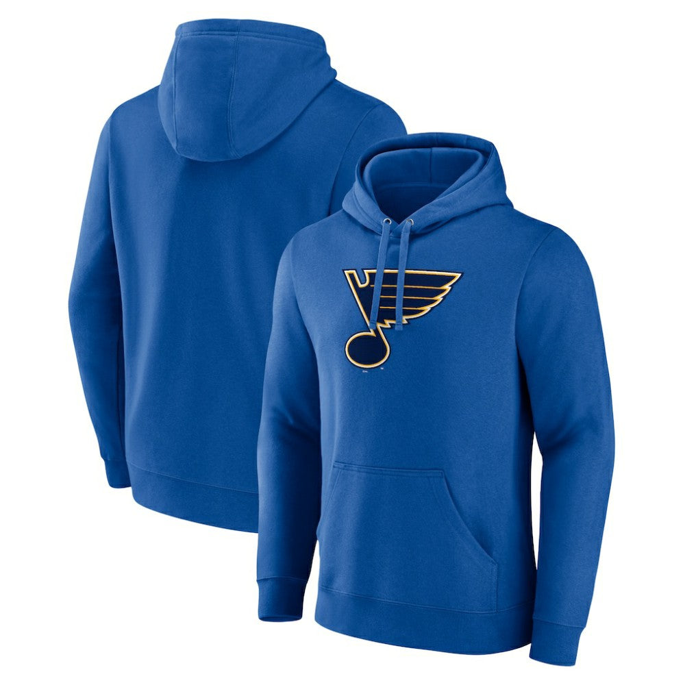 St. Louis Blues Fanatics Primary Logo Pullover Hoodie - Blue Hoodies