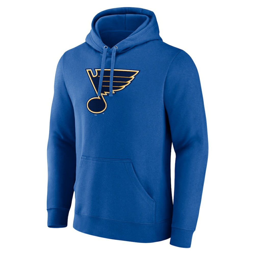 St. Louis Blues Fanatics Primary Logo Pullover Hoodie - Blue Hoodies