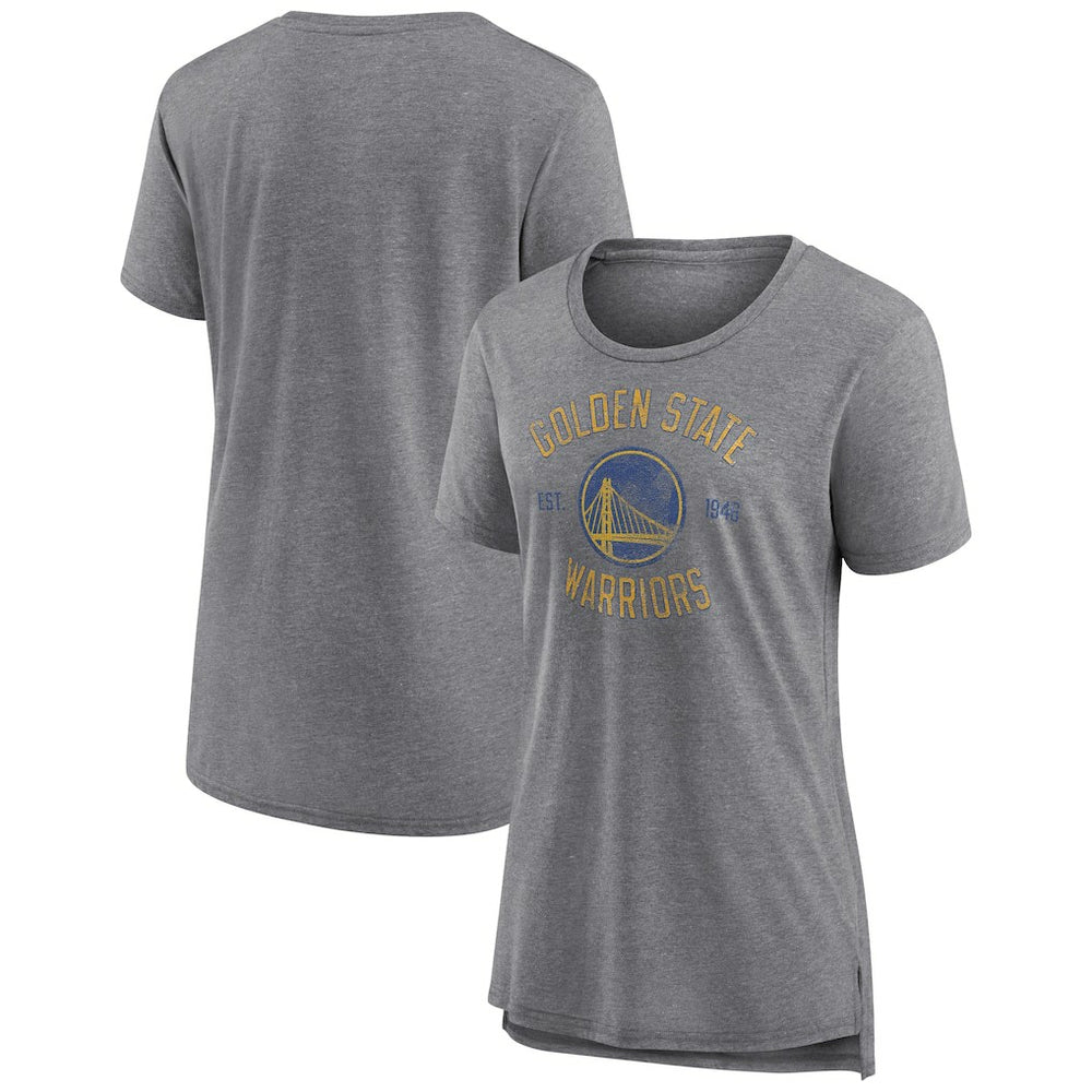 Golden State Warriors Women's Heritage Tri-Blend T-Shirt sale - Heather Gray sale