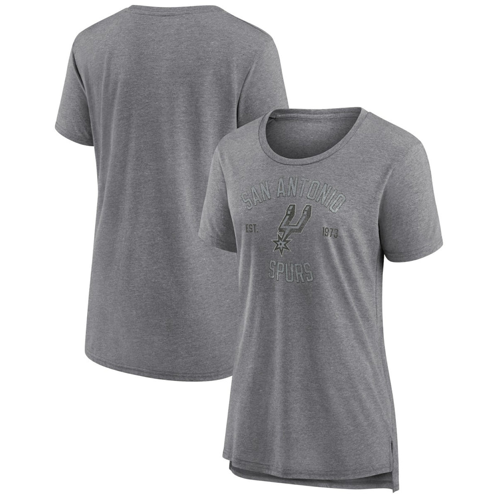 San Antonio Spurs Women's Heritage Tri-Blend T-Shirt - Heather Gray online