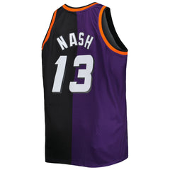 Steve Nash Phoenix Suns Big & Tall Hardwood Classics 1996/97 Split Swingman Jersey - Purple/Black outlet