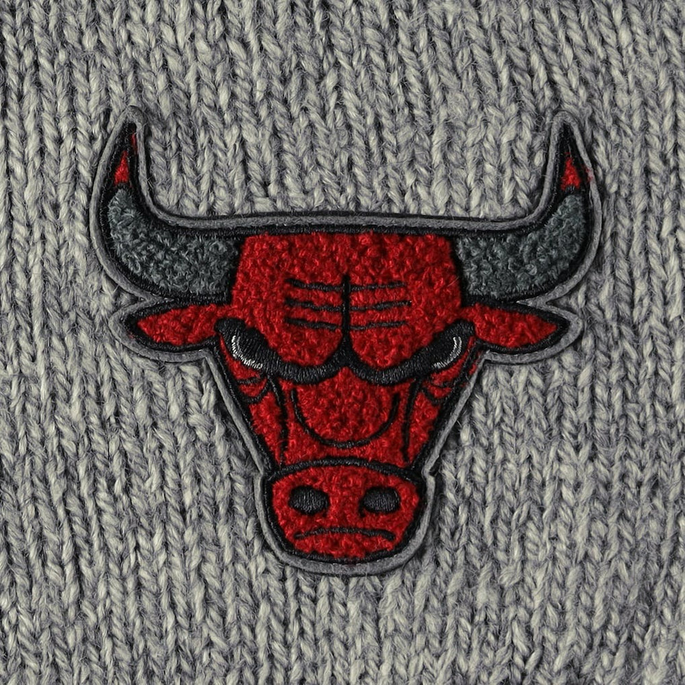 Chicago Bulls Lusso Women's Scarletts Lantern Sleeve Tri-Blend V-Neck Pullover Sweater - Gray outlet
