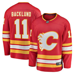Mikael Backlund Calgary Flames Fanatics Home Breakaway Player Jersey - Red Jerseys