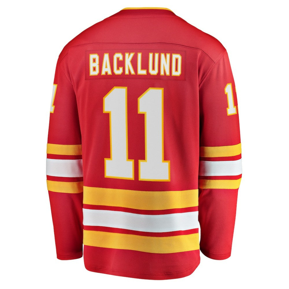 Mikael Backlund Calgary Flames Fanatics Home Breakaway Player Jersey - Red Jerseys