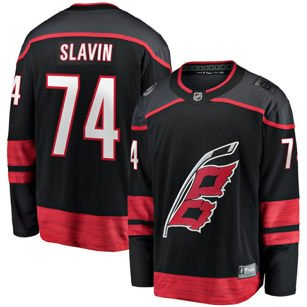 Jaccob Slavin Carolina Hurricanes Fanatics Home Breakaway Player Jersey - Black Jerseys