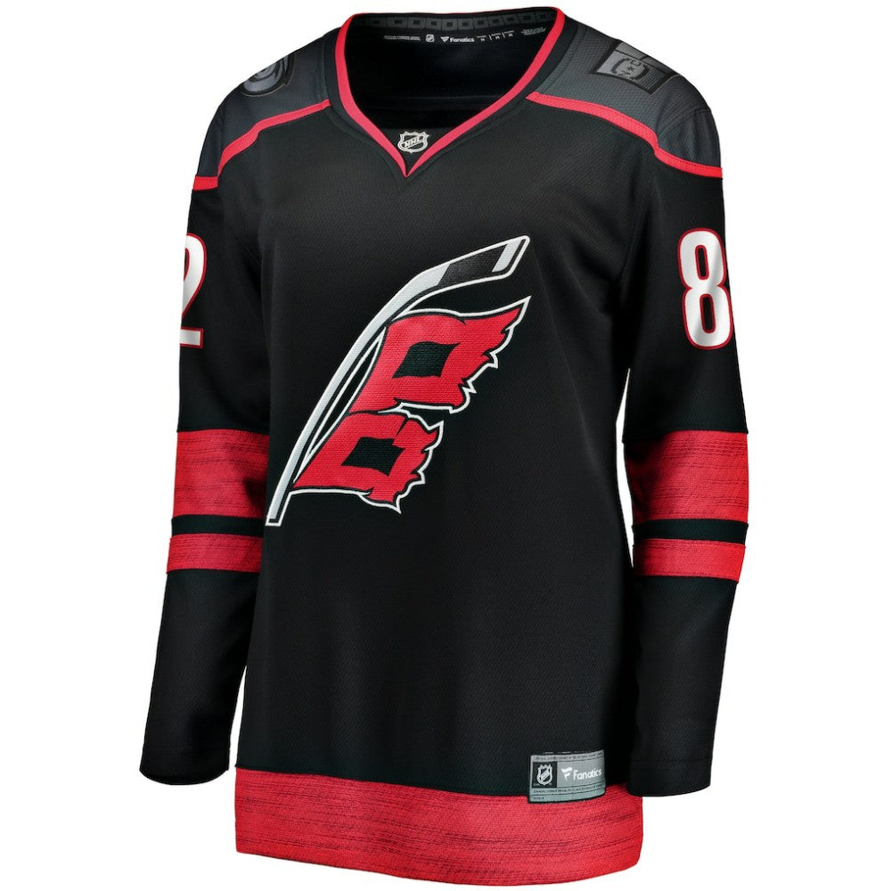 Jesperi Kotkaniemi Carolina Hurricanes Fanatics Women's Home Breakaway Player Jersey - Black Jerseys