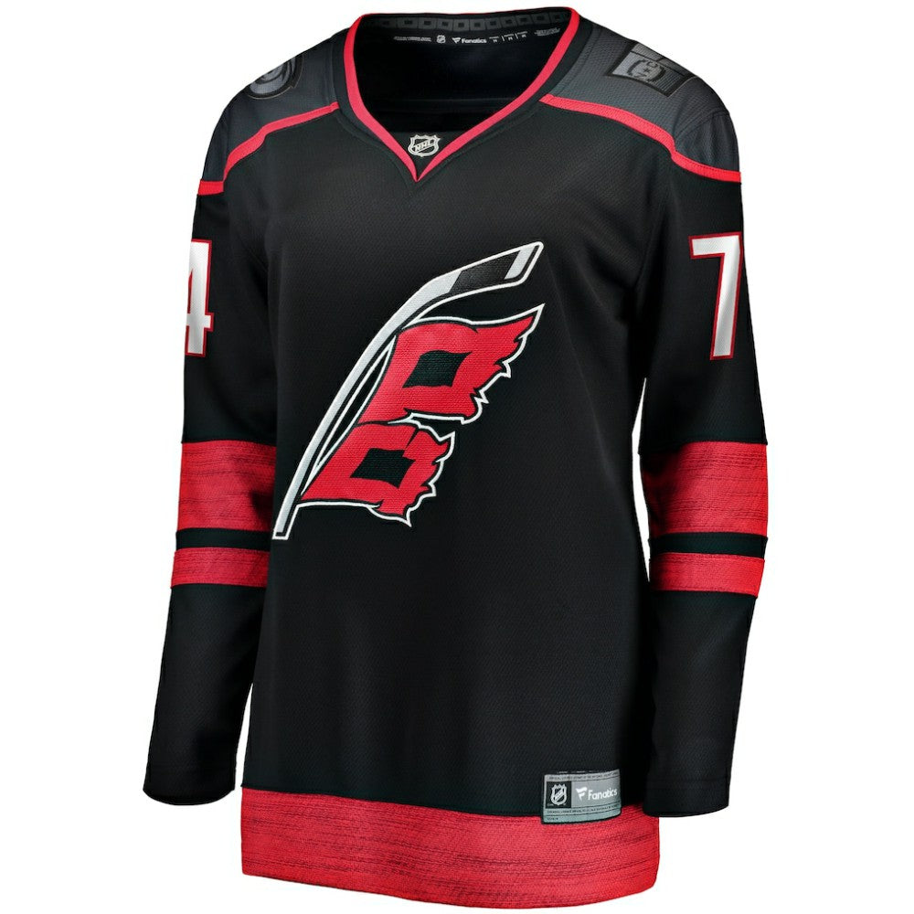 Jaccob Slavin Carolina Hurricanes Fanatics Women's Home Breakaway Player Jersey - Black Jerseys