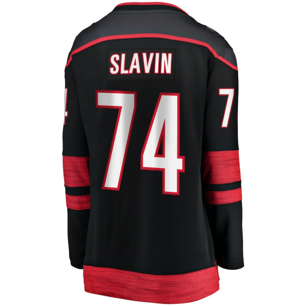 Jaccob Slavin Carolina Hurricanes Fanatics Women's Home Breakaway Player Jersey - Black Jerseys