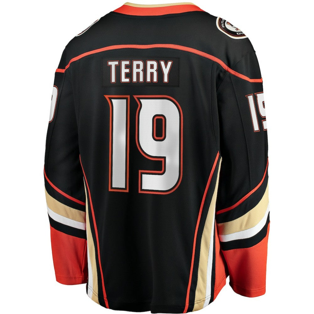 Troy Terry Anaheim Ducks Fanatics Home Team Breakaway Player Jersey - Black Jerseys