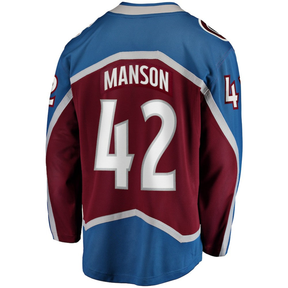 Josh Manson Colorado Avalanche Fanatics Home Breakaway Player Jersey - Burgundy Jerseys