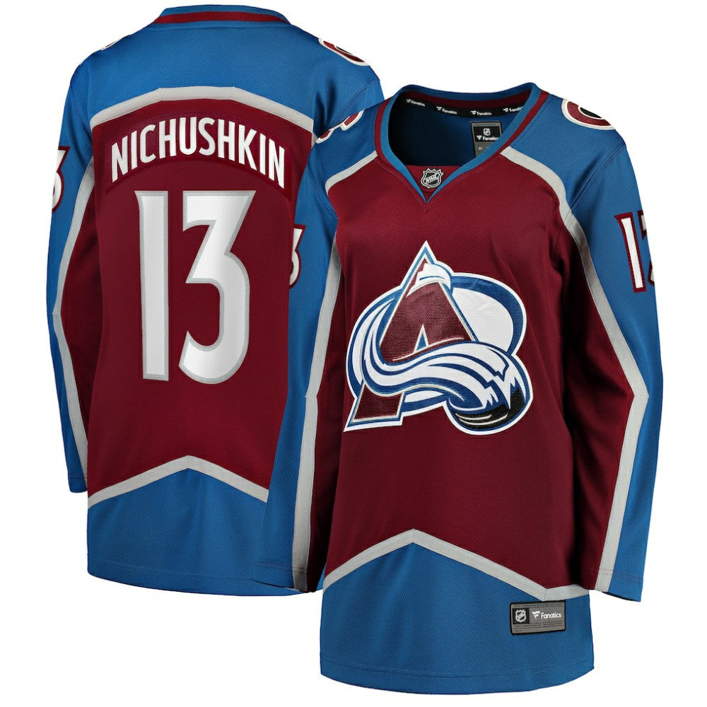 Valeri Nichushkin Colorado Avalanche Fanatics Women's Home Breakaway Player Jersey - Burgundy Jerseys