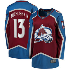 Valeri Nichushkin Colorado Avalanche Fanatics Women's Home Breakaway Player Jersey - Burgundy Jerseys