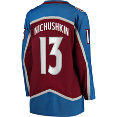 Valeri Nichushkin Colorado Avalanche Fanatics Women's Home Breakaway Player Jersey - Burgundy Jerseys