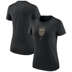 USWNT Women's Crest T-Shirt - Black online