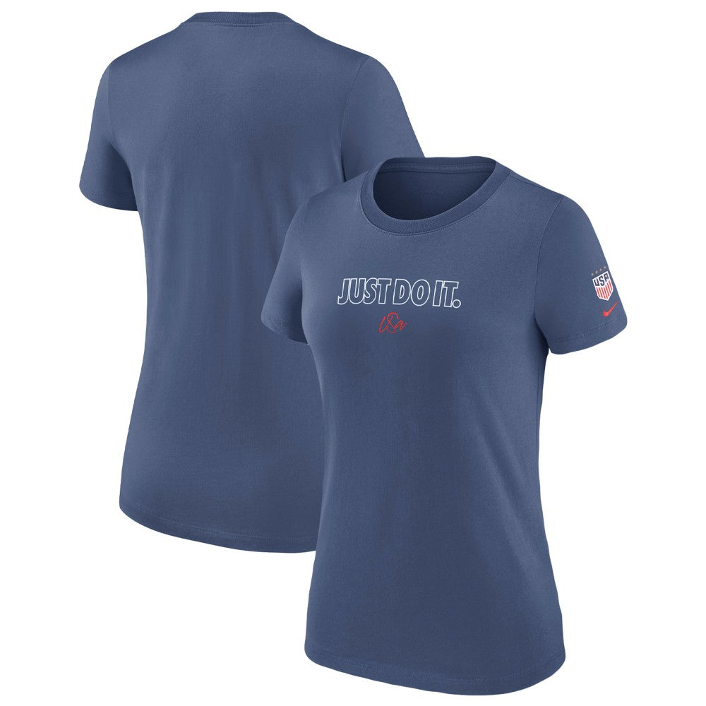 USWNT Women's Just Do It T-Shirt - Blue shop