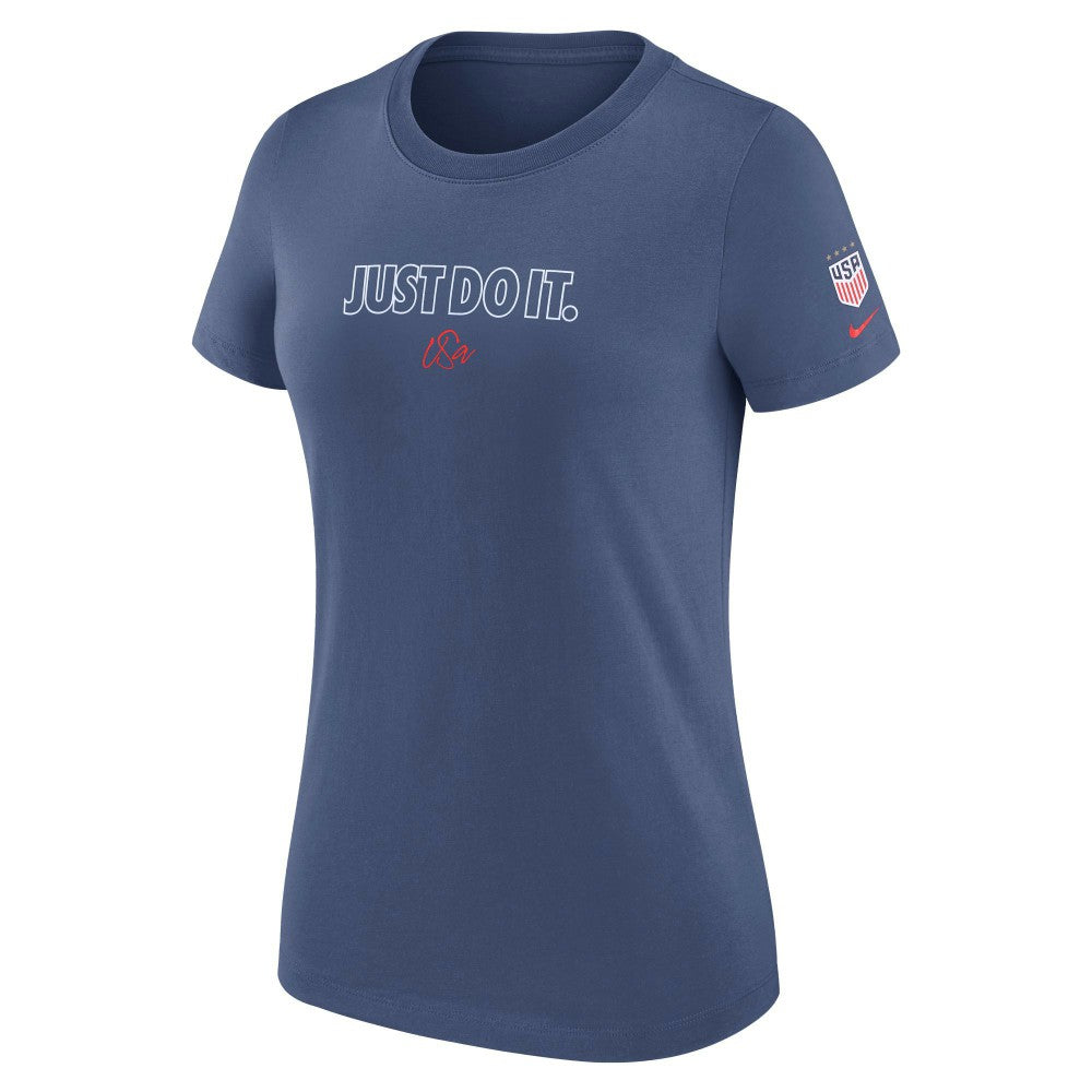 USWNT Women's Just Do It T-Shirt - Blue shop