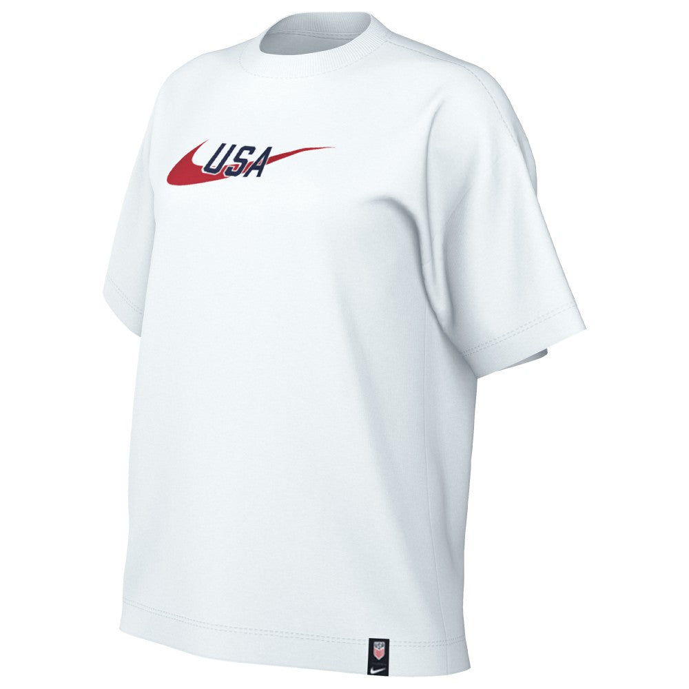 USMNT Women's Swoosh T-Shirt - White on sale