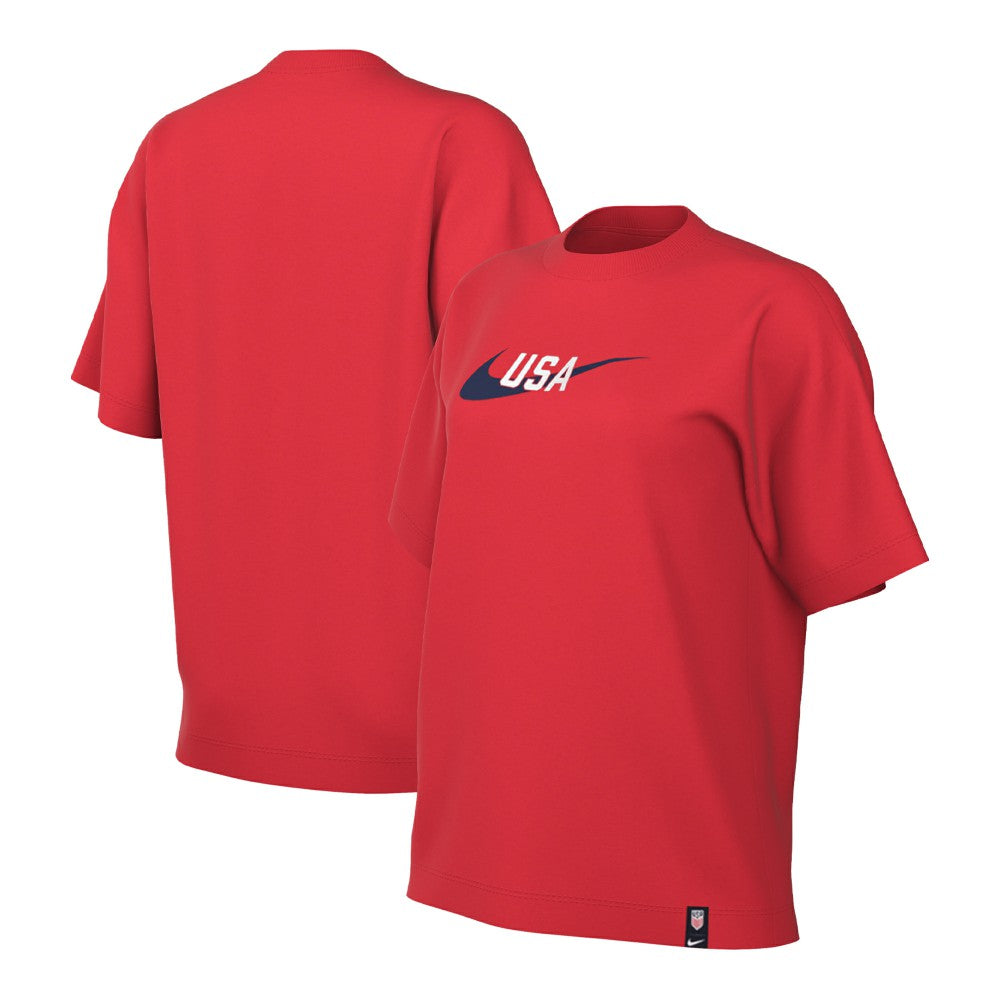 USMNT Women's Swoosh T-Shirt - Red cheap