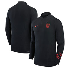 USWNT 2023 Strike Drill Performance Quarter-Zip Long Sleeve Top - Black cheap