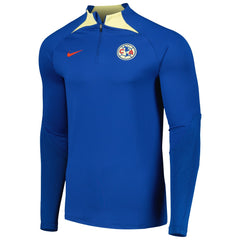 Club America Strike Drill 2023/24 Performance Quarter-Zip Long Sleeve Top - Blue for sale