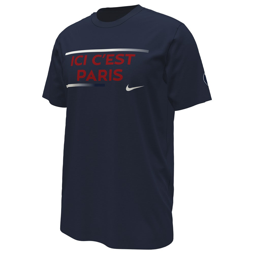 Paris Saint-Germain Verbiage T-Shirt - Navy discount