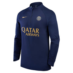 Paris Saint-Germain 2023/24 Strike Drill Raglan Quarter-Zip Top - Navy cheap
