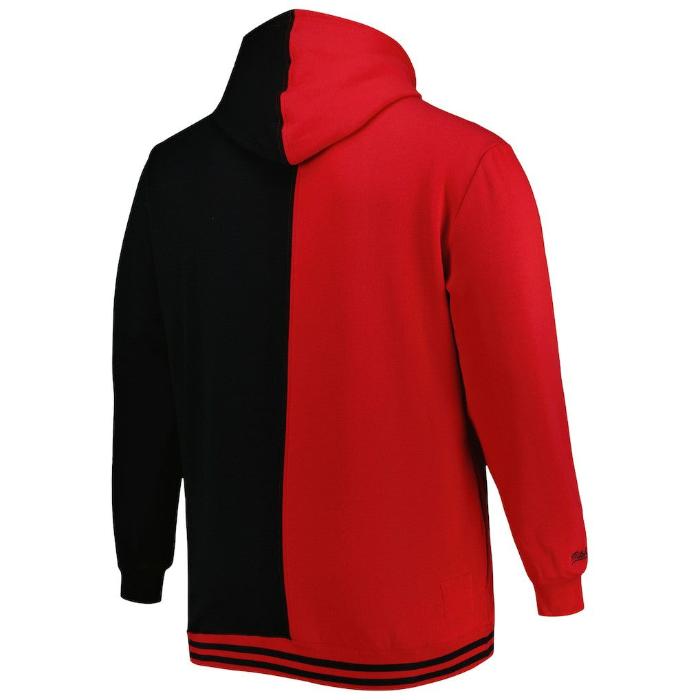 Atlanta Hawks Hardwood Classics Big & Tall Hardwood Classics Split Pullover Hoodie - Red/Black cheap