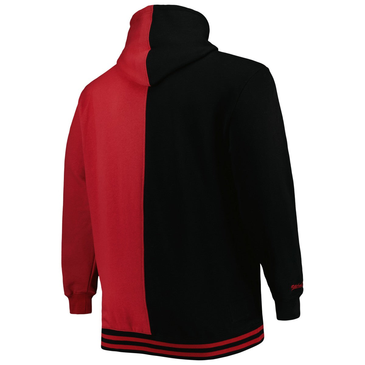 Miami Heat Hardwood Classics Big & Tall Hardwood Classics Split Pullover Hoodie - Black/Red sale