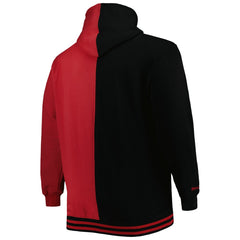 Miami Heat Hardwood Classics Big & Tall Hardwood Classics Split Pullover Hoodie - Black/Red sale