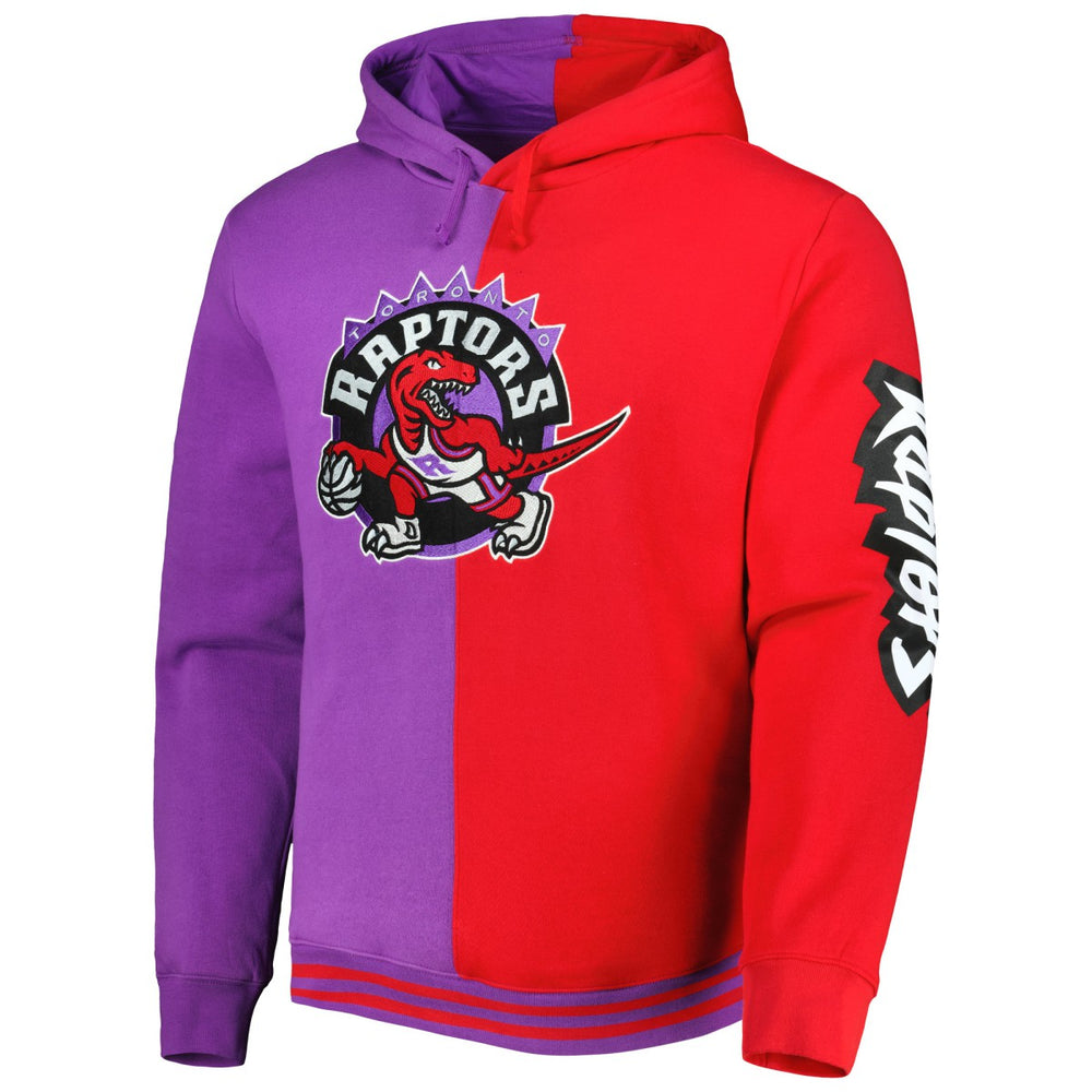 Toronto Raptors Big & Tall Hardwood Classics Split Pullover Hoodie - Purple/Red online