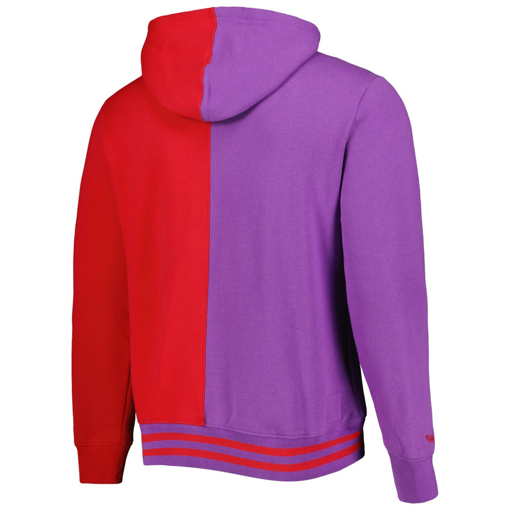 Toronto Raptors Big & Tall Hardwood Classics Split Pullover Hoodie - Purple/Red online