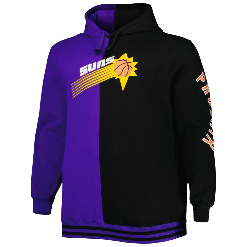 Phoenix Suns Big & Tall Hardwood Classics Split Pullover Hoodie - Purple/Black discount
