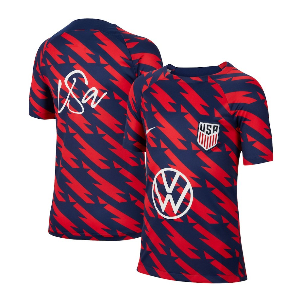 USMNT Youth 2023/24 Academy Pro Performance Pre-Match Top - Red cheap