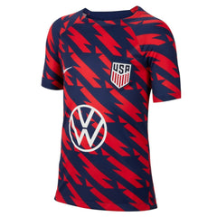 USMNT Youth 2023/24 Academy Pro Performance Pre-Match Top - Red cheap
