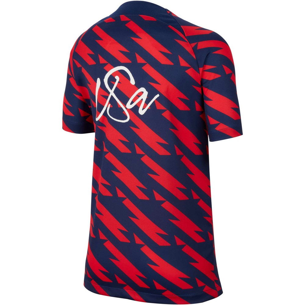 USWNT Youth 2023/24 Academy Pro Performance Pre-Match Top - Red shop