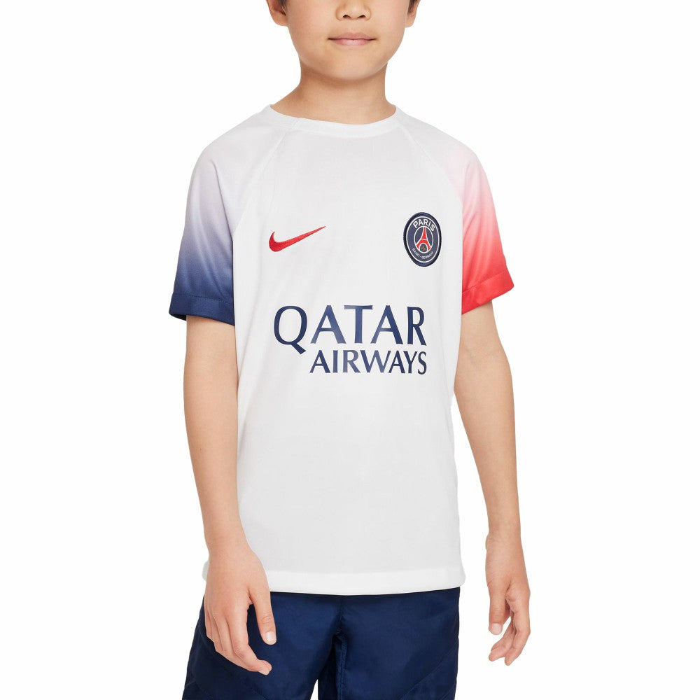 Paris Saint-Germain Youth 2023/24 Academy Pro Performance Pre-Match Top - White on sale