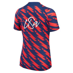 USMNT Women's 2023 Strike Drill Pre-Match Top - Red for sale