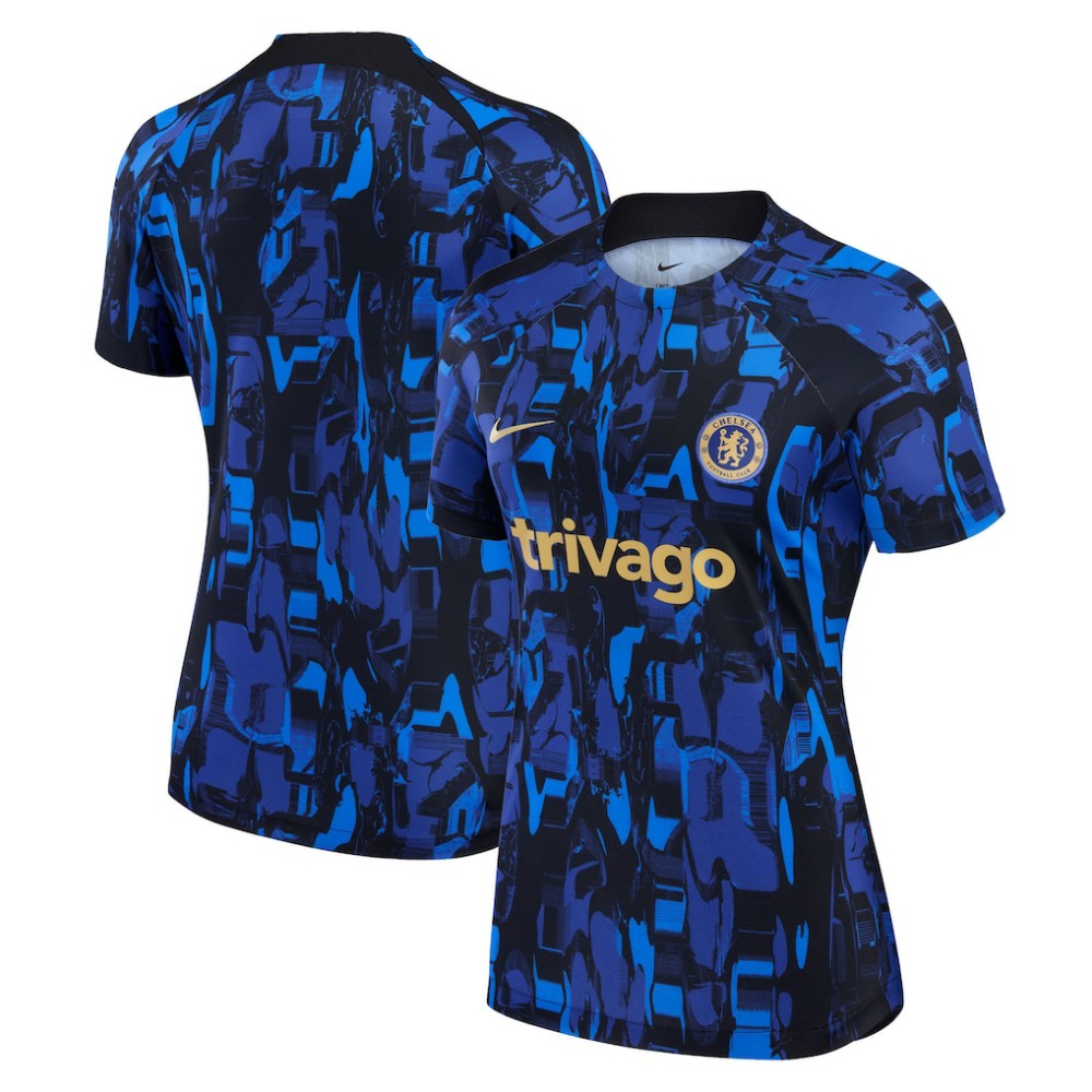 Chelsea Women's 2023/24 Home Academy Pro Pre-Match Top - Blue on sale