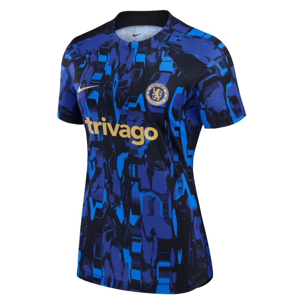Chelsea Women's 2023/24 Home Academy Pro Pre-Match Top - Blue on sale
