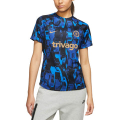 Chelsea Women's 2023/24 Home Academy Pro Pre-Match Top - Blue on sale
