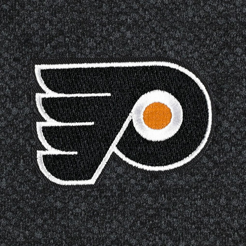 Philadelphia Flyers Antigua Course Quarter-Zip Jacket - Heathered Black Jackets