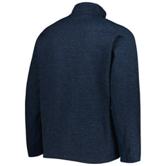 Seattle Kraken Antigua Course Quarter-Zip Jacket - Heathered Deep Sea Blue Jackets