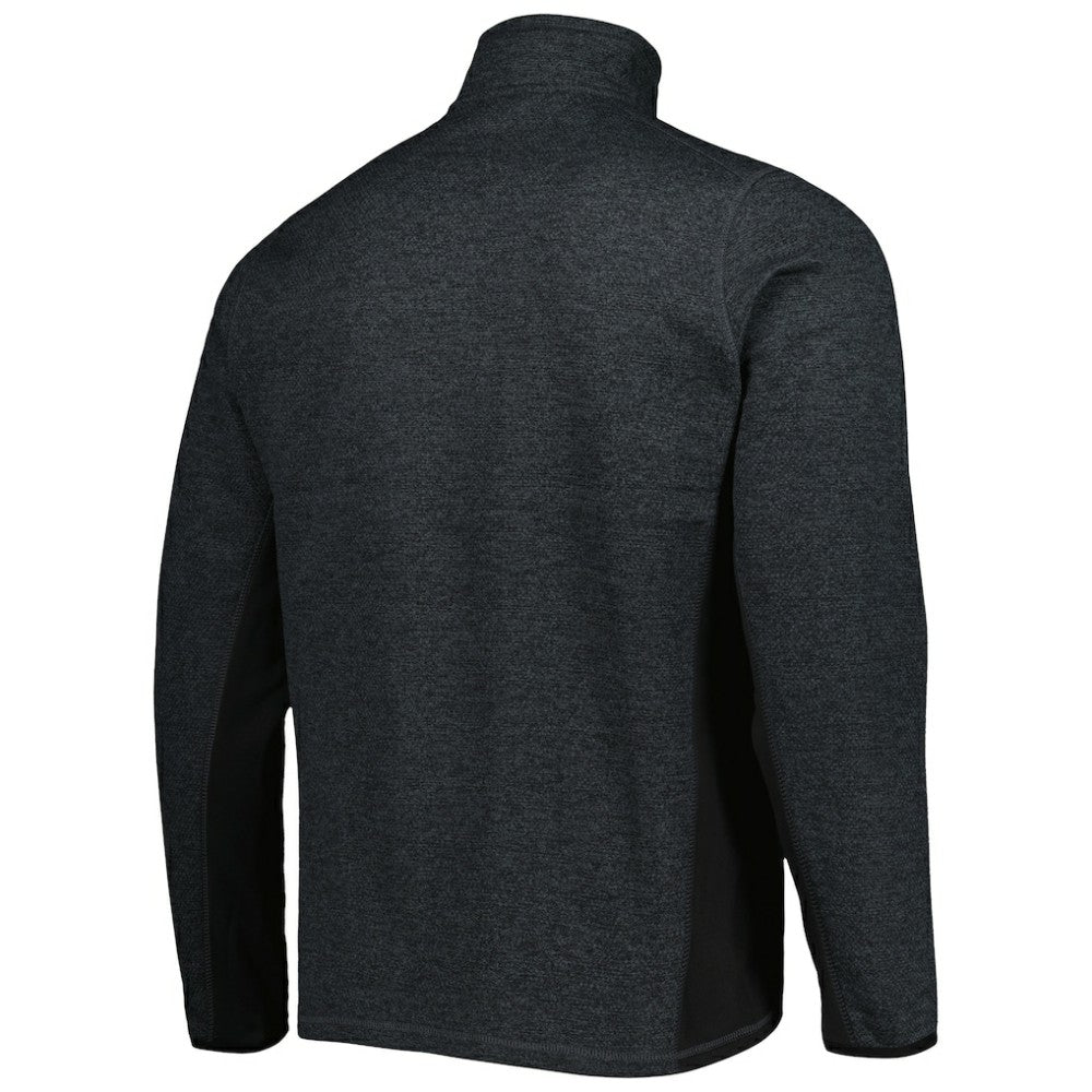 San Jose Sharks Antigua Course Quarter-Zip Jacket - Heathered Black Jackets