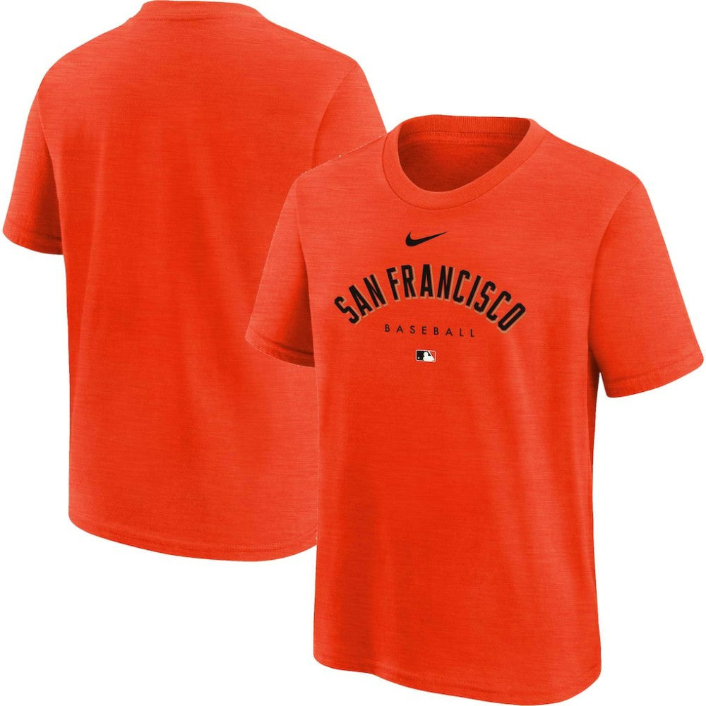 San Francisco Giants Youth Authentic Collection Early Work Tri-Blend T-Shirt Orange